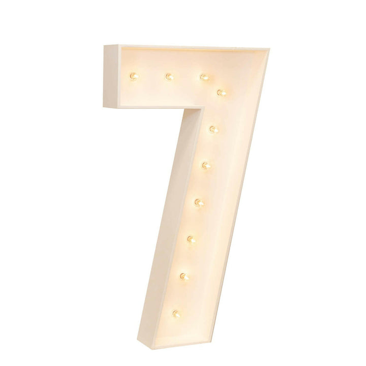 Wood Marquee: Number 1-10