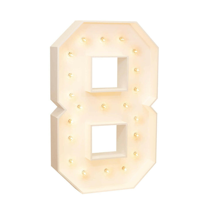 Wood Marquee: Number 1-10