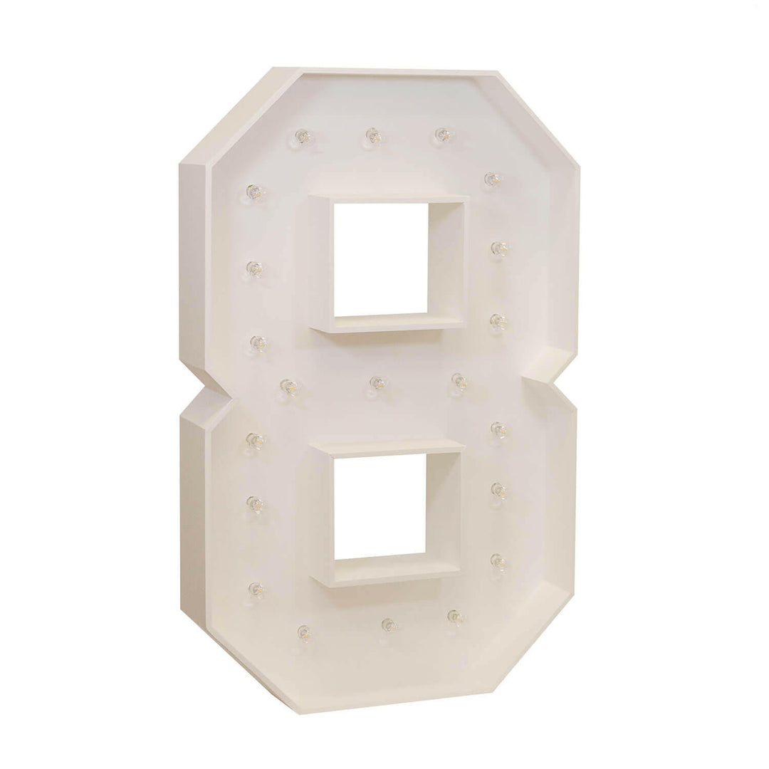 Wood Marquee: Number 1-10