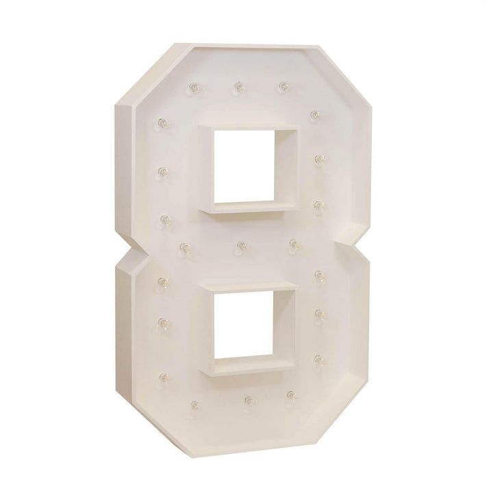 Wood Marquee: Number 1-10