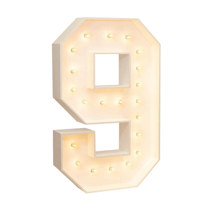 Wood Marquee: Number 1-10