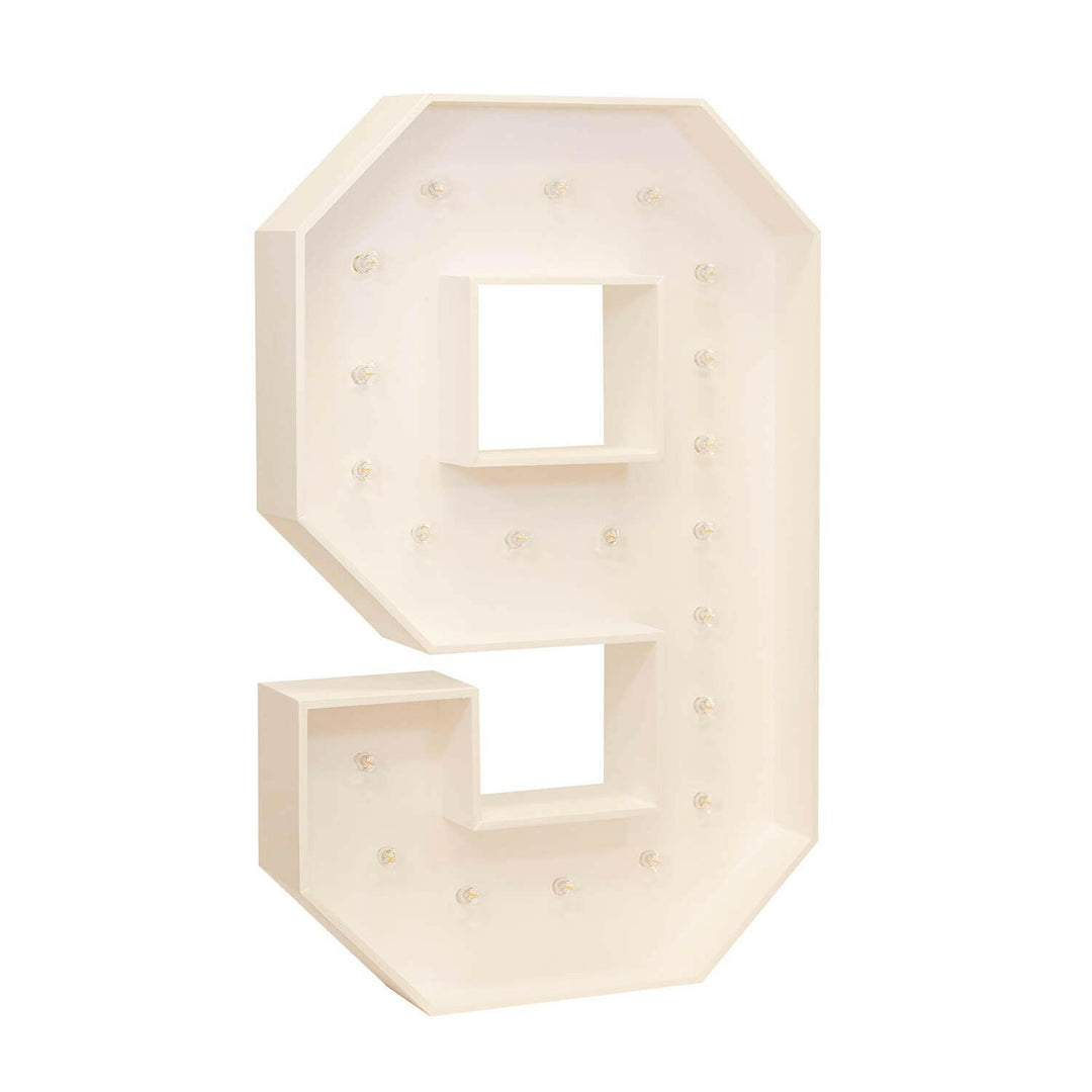 Wood Marquee: Number 1-10