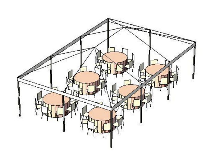 Package C: 60 Guest & 20x30 Tent