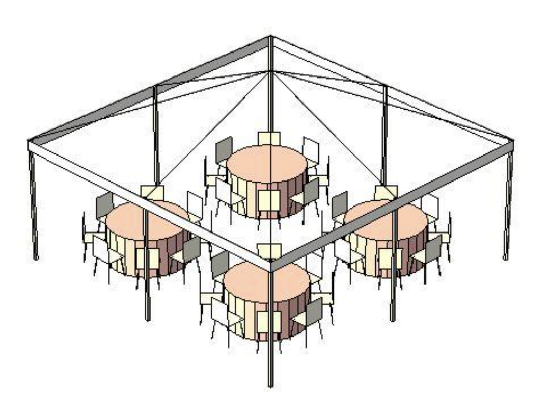 Package C: 24 Guest & 15x15 Tent