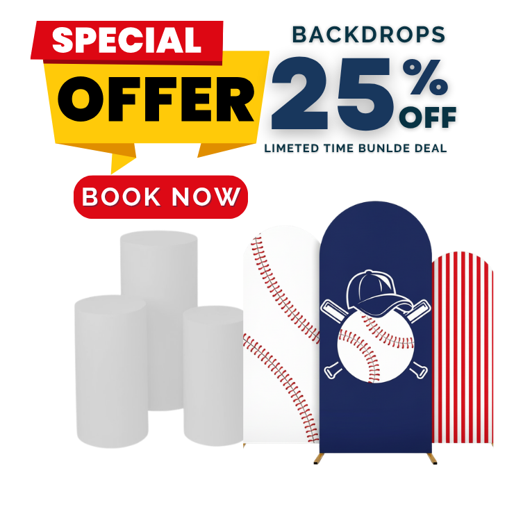 Package - Chiara Arch & Cylinder Stand with Spandex Cover Rental Atlanta, GA