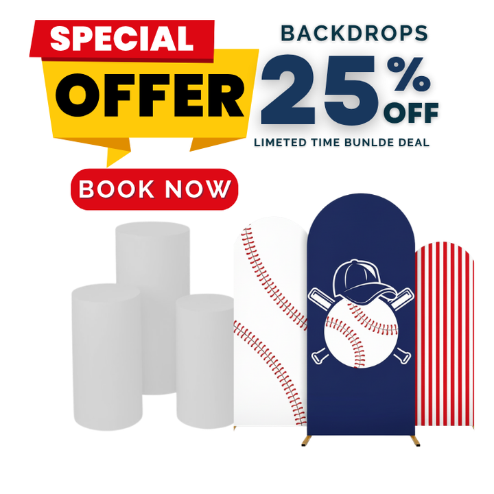 Package - Chiara Arch & Cylinder Stand with Spandex Cover Rental Atlanta, GA