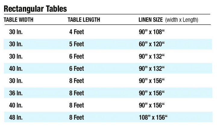 Rectangular Tablecloth Satin  Wrinkle‑Resistant  Rental, Atlanta