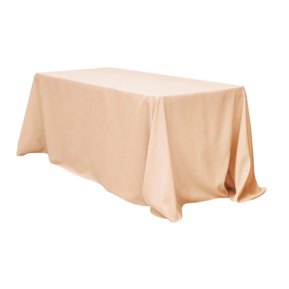 Rectangular Oblong (Square Corners)  Premium Polyester Tablecloth Linens