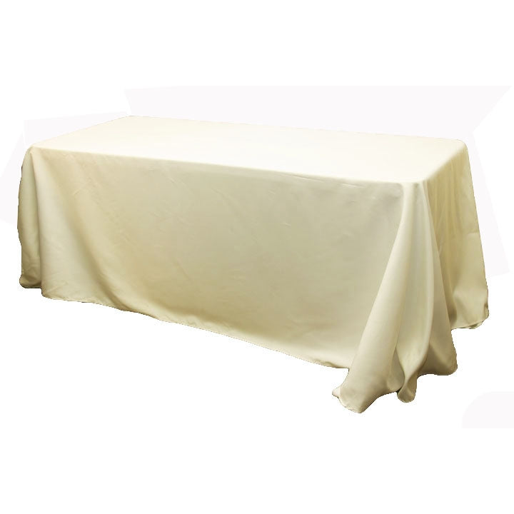 Rectangular Oblong (Square Corners)  Premium Polyester Tablecloth Linens
