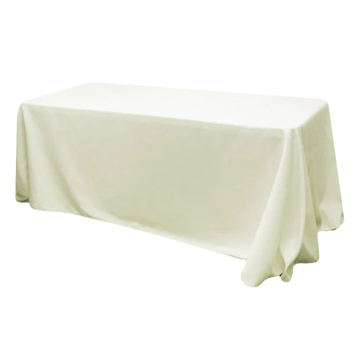 Rectangular Oblong (Square Corners)  Premium Polyester Tablecloth Linens