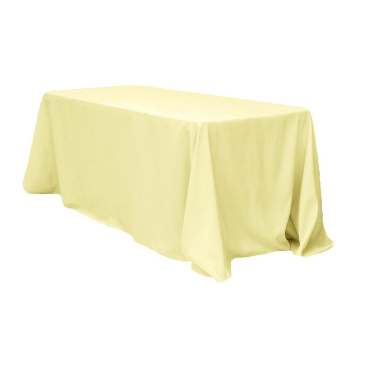 Rectangular Oblong (Square Corners)  Premium Polyester Tablecloth Linens