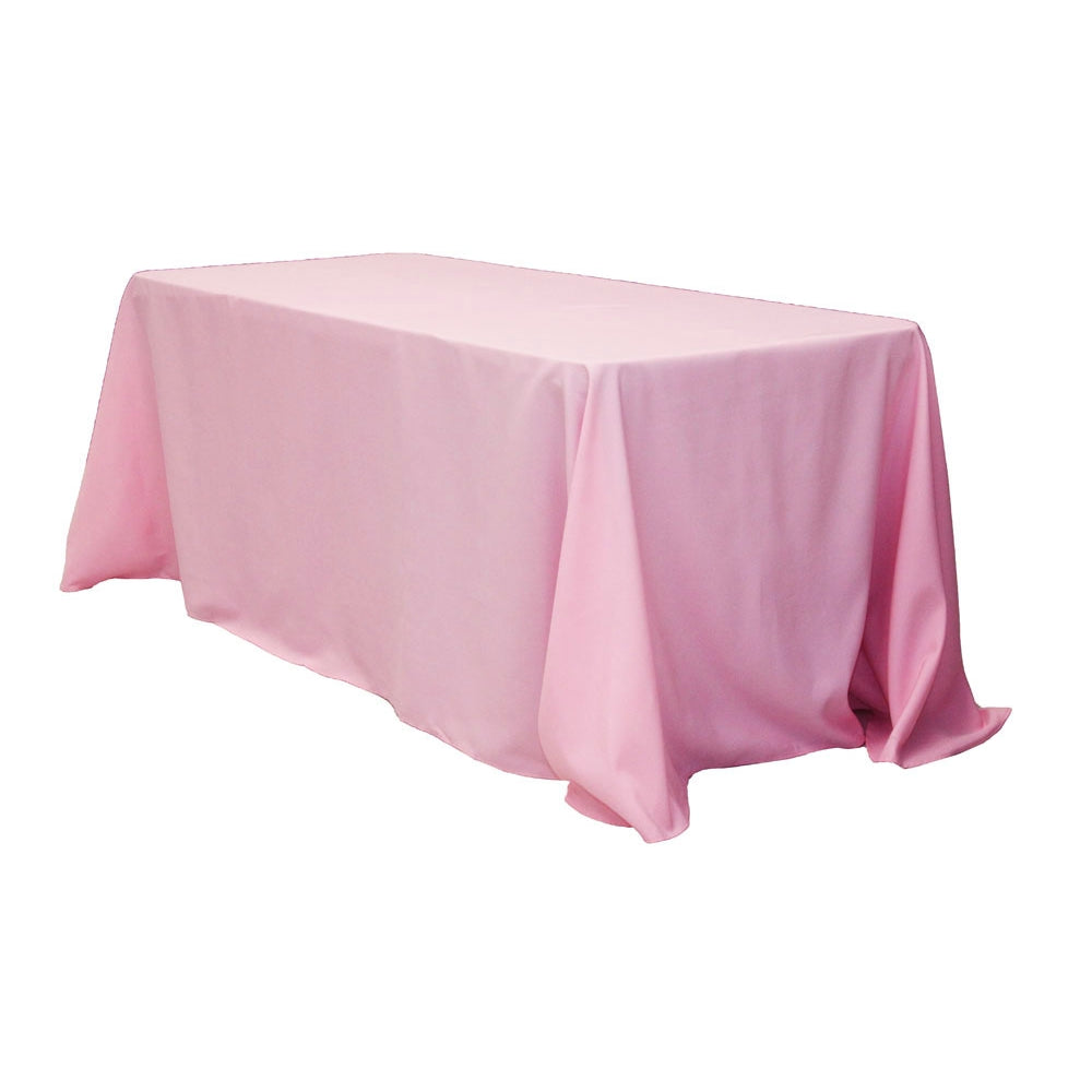 Rectangular Oblong (Square Corners)  Premium Polyester Tablecloth Linens