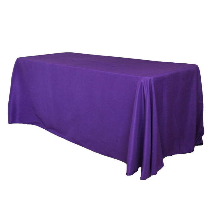 Rectangular Oblong (Square Corners)  Premium Polyester Tablecloth Linens