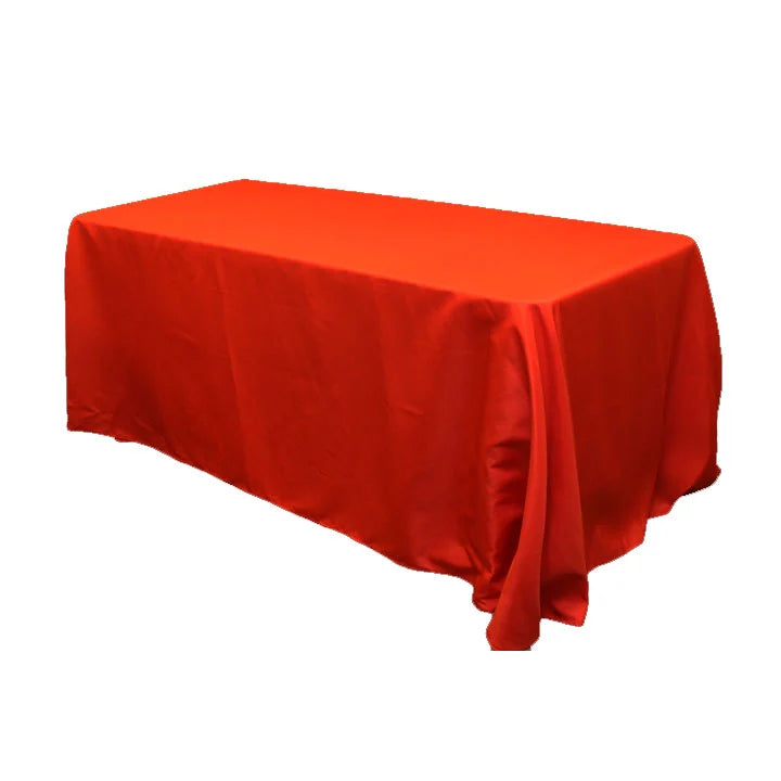 Rectangular Oblong (Square Corners)  Premium Polyester Tablecloth Linens