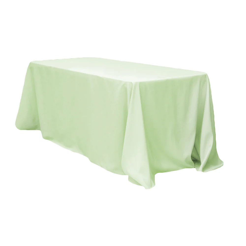 Rectangular Oblong (Square Corners)  Premium Polyester Tablecloth Linens