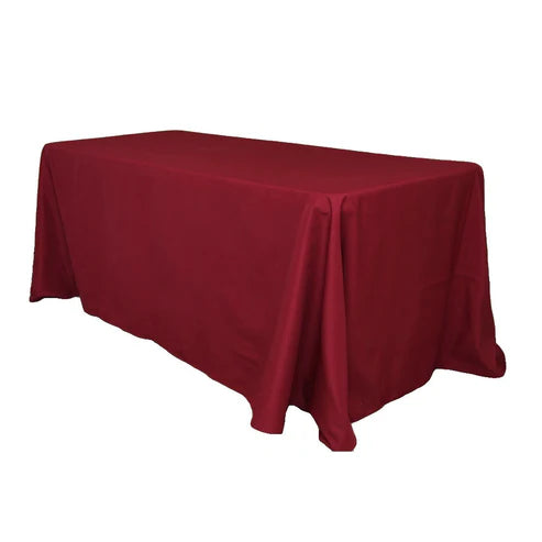 Rectangular Oblong (Square Corners)  Premium Polyester Tablecloth Linens