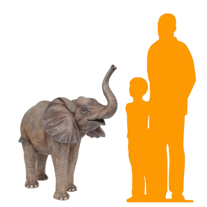 Jungle: Standing Elephant Statue