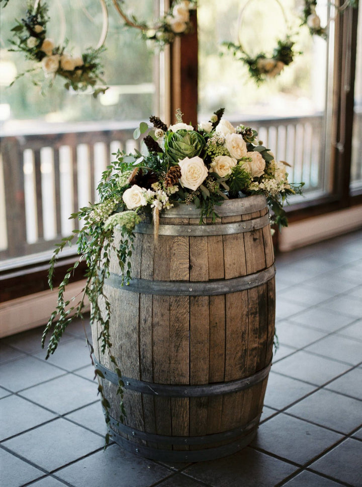 Whiskey barrel table or Bar rental in Atlanta GA
