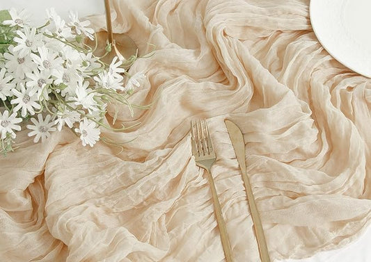 Boho Gauze Cheesecloth Table Runner  Atlanta GA Rentals