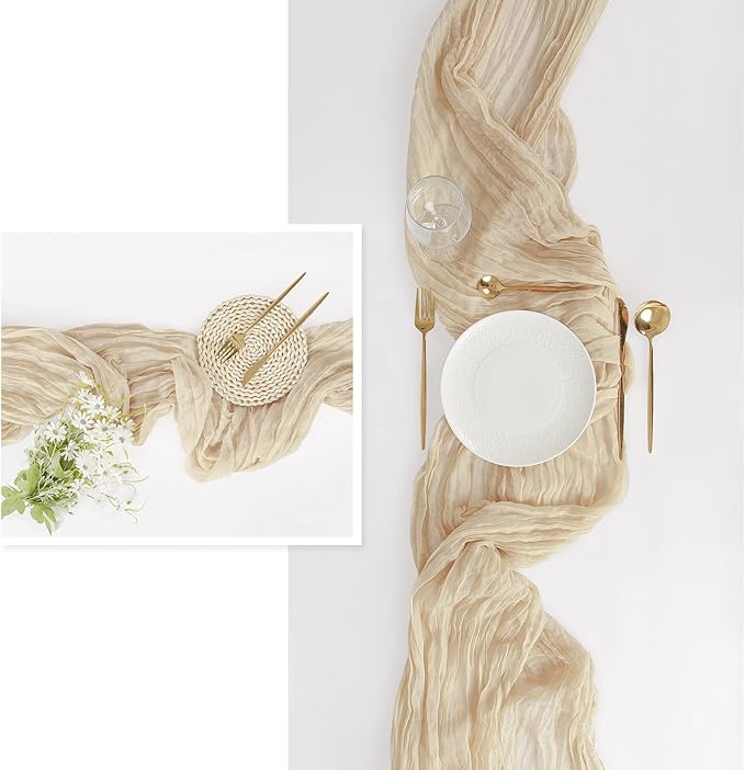 Boho Gauze Cheesecloth Table Runner  Atlanta GA Rentals