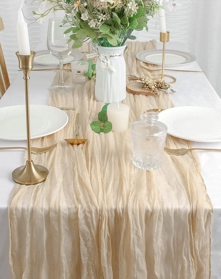 Boho Gauze Cheesecloth Table Runner  Atlanta GA Rentals