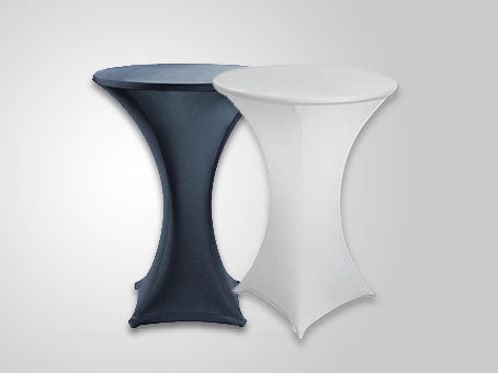 Cocktail Highboy Tablecloth Rentals for Weddings & Parties in Atlanta, Sandy Springs & Roswell