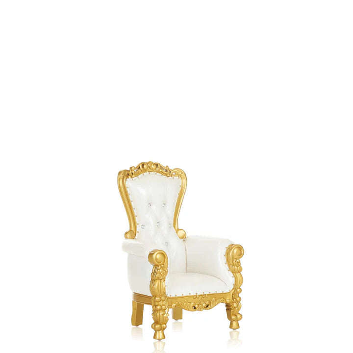 Kids Throne Chair – Gold & White Rental Atlanta GA