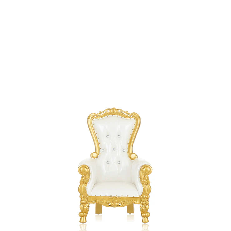 Kids Throne Chair – Gold & White Rental Atlanta GA