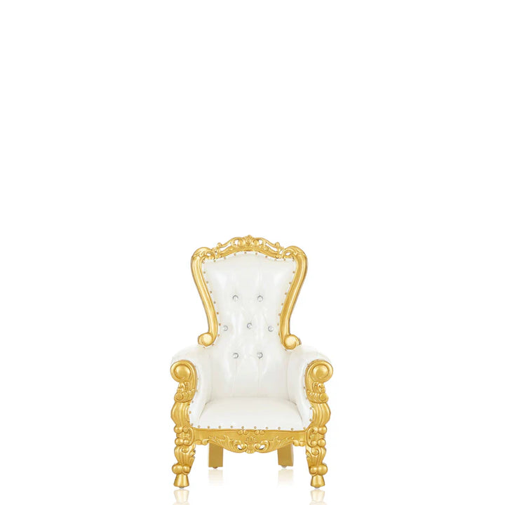 Kids Throne Chair – Gold & White Rental Atlanta GA