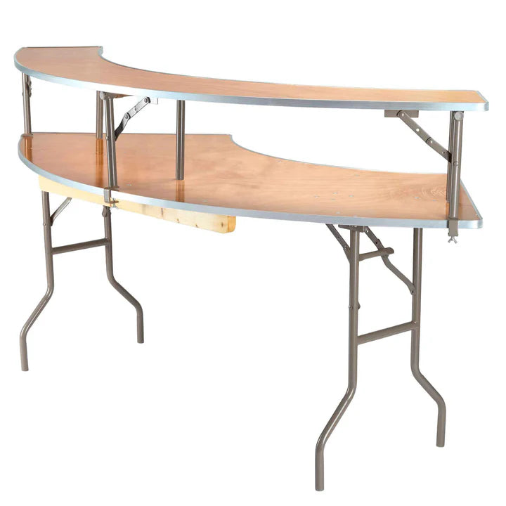 7-Foot Folding Serpentine Bar and Skirted, Atlanta