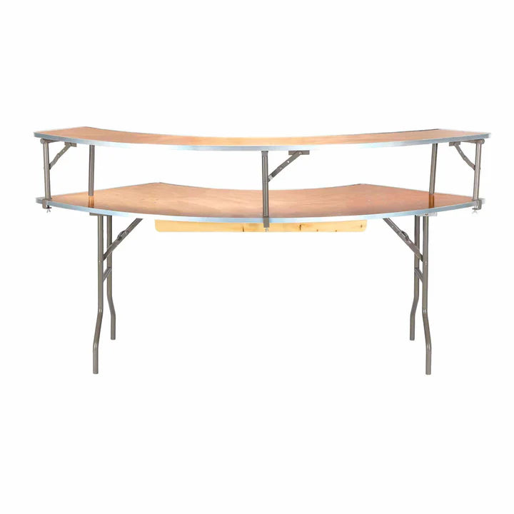 7-Foot Folding Serpentine Bar and Skirted, Atlanta