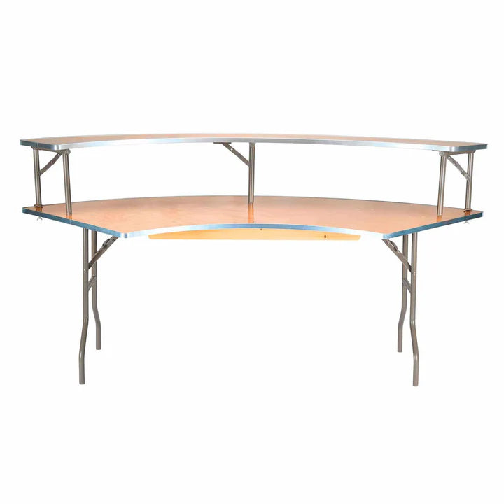 7-Foot Folding Serpentine Bar and Skirted, Atlanta