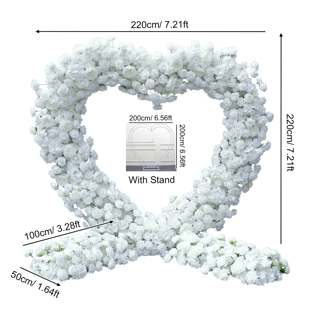 5D Flower Heart White Rental  Atlanta