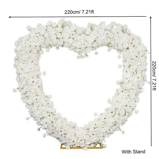 5D Flower Heart White Rental  Atlanta