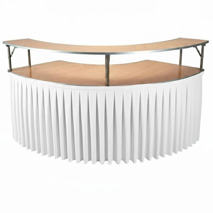 7-Foot Folding Serpentine Bar and Skirted, Atlanta