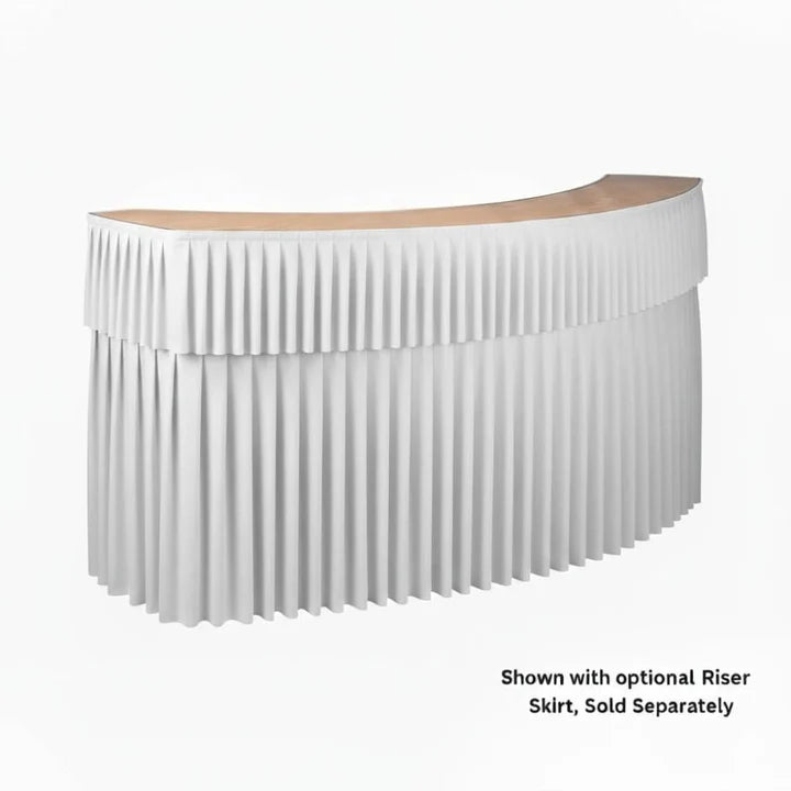 7-Foot Folding Serpentine Bar and Skirted, Atlanta