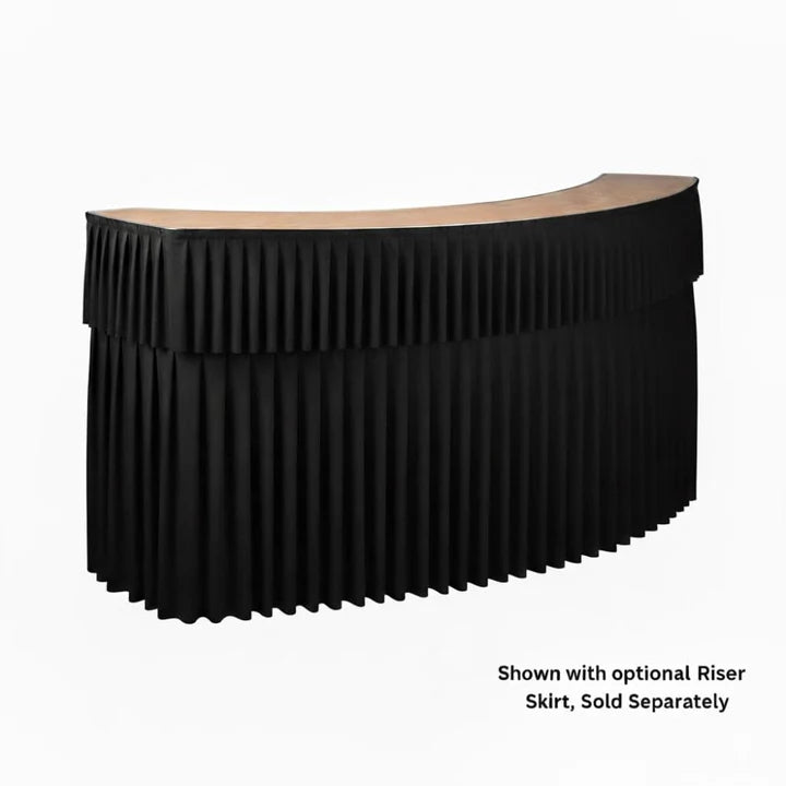 7-Foot Folding Serpentine Bar and Skirted, Atlanta