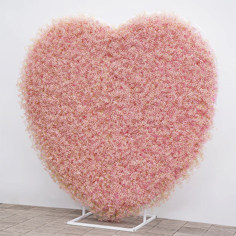 5D Pink Floral Wall Wedding Backdrop Arrangement Flower Stand Atlanta GA Rentals