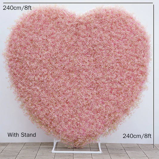 5D Pink Floral Wall Wedding Backdrop Arrangement Flower Stand Atlanta GA Rentals