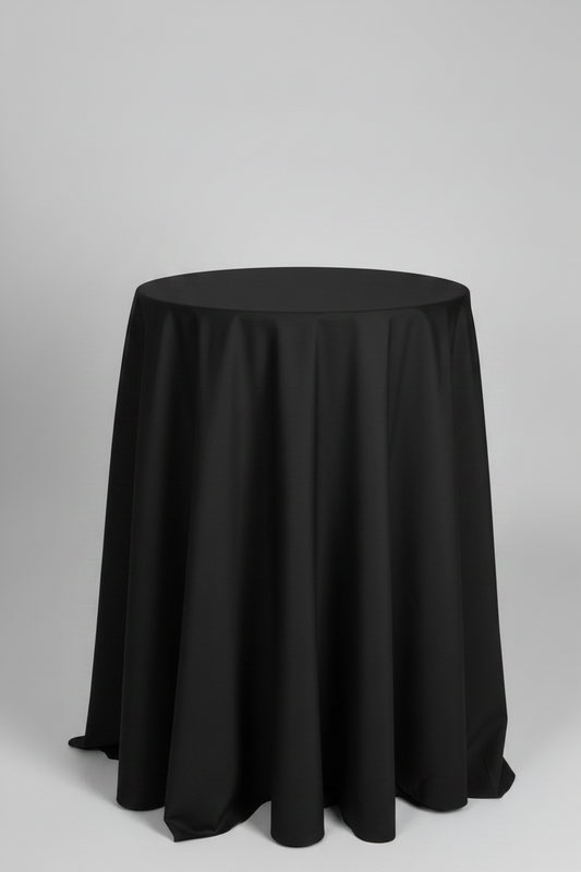 Highboy Cocktail Polyester Tablecloth Linen 120" Round Rental Atlanta GA