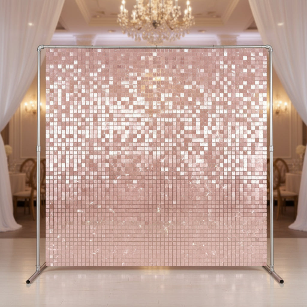 Pink- Blush Shimmer Wall Rental in Atlanta | WOW Event Rental