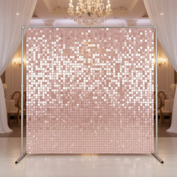 Pink- Blush Shimmer Wall Rental in Atlanta | WOW Event Rental