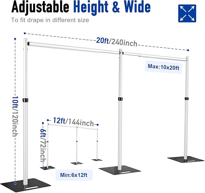 Pipe and Drape Backdrop Stand