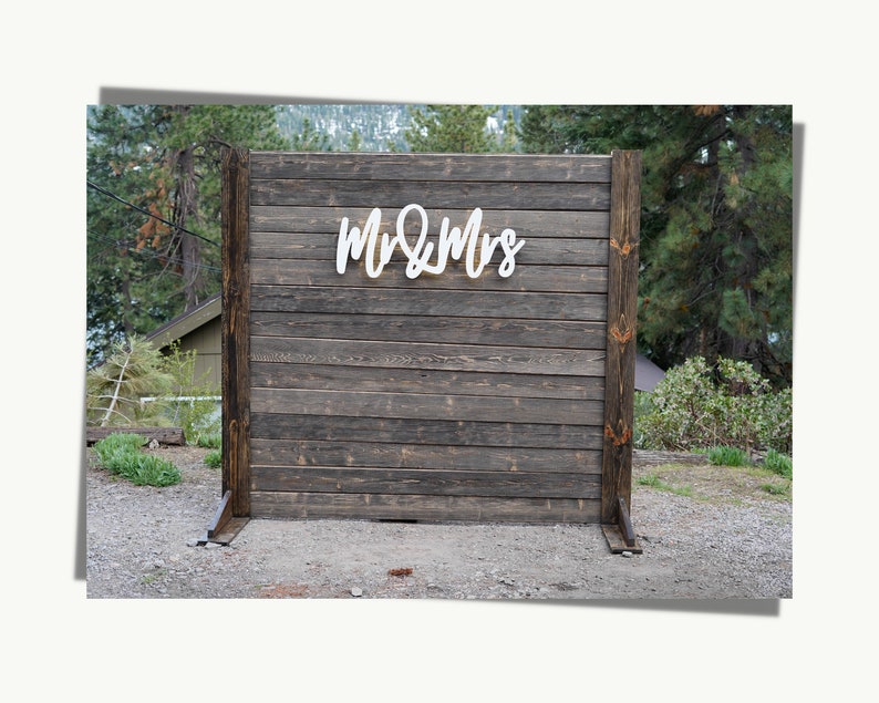 8ft Wooden Backdrop Wedding Rental in Atlanta