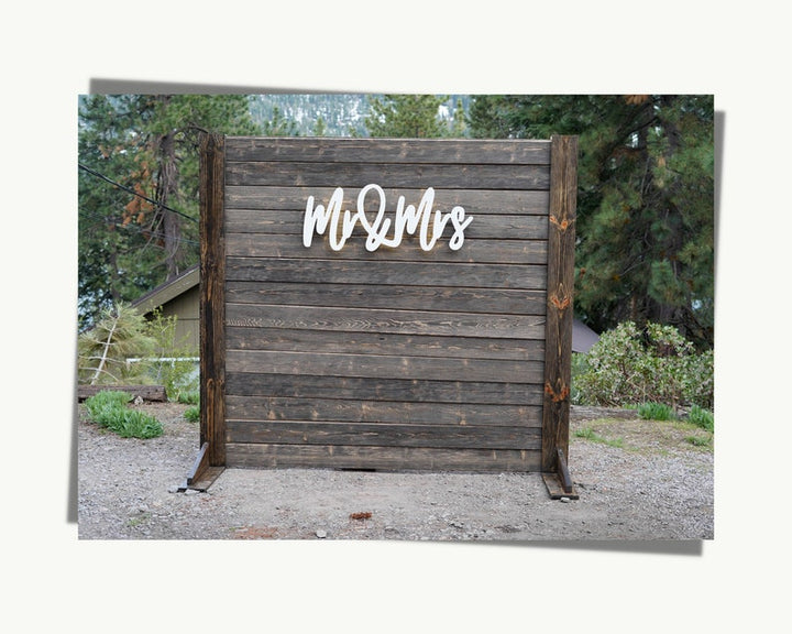 8ft Wooden Backdrop Wedding Rental in Atlanta