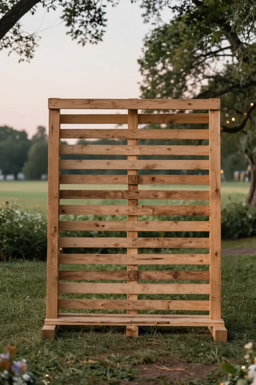 Pallets Wood Backdrop Rental in Atlanta | WOW Event Rentals