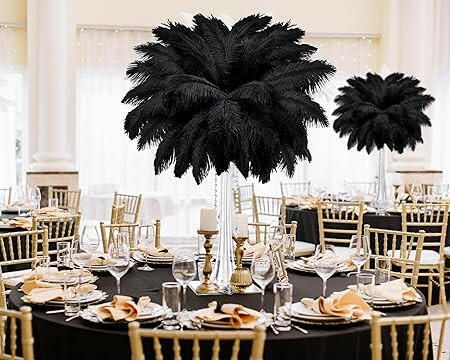 Centerpiece: 6 Pack Ostrich Feather