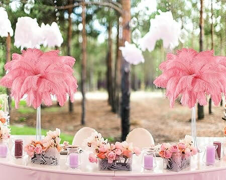 Centerpiece: 6 Pack Ostrich Feather