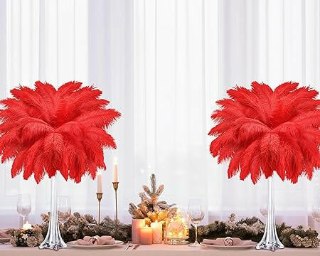 Centerpiece: 6 Pack Ostrich Feather