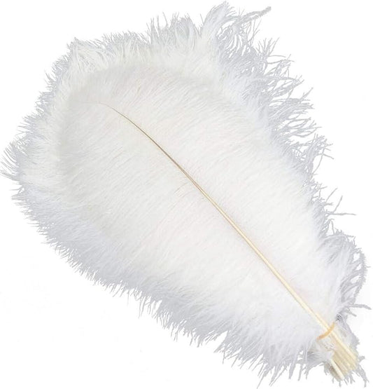 Ostrich Feather Centerpiece with Versatile Metal Trumpet Vase Atlanta GA Rentals